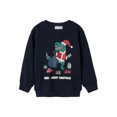 Afbeelding van NAME IT NMMVISMAS LS NREG SWEAT BRU Jongens Trui Maat 98