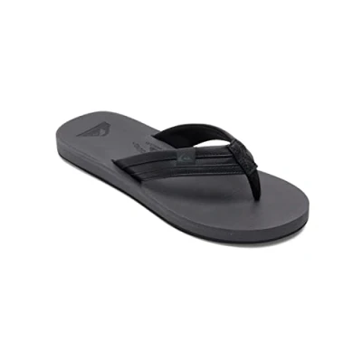 Afbeelding van Quiksilver Carver Squish Flipflop voor heren, Black Grey Black, 43 EU