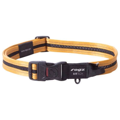 Afbeelding van Rogz Air Tech Halsband Zwart&amp;Oker Hondenhalsband 43 70 cm