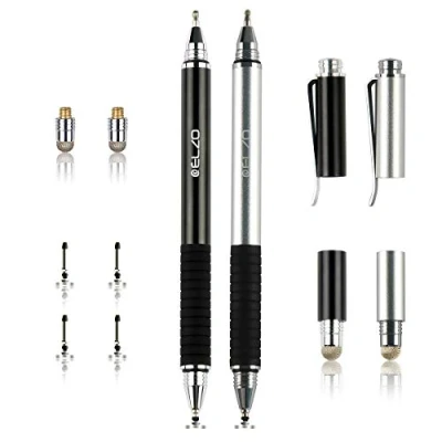 Afbeelding van ELZO 3 in 1 Capacitieve Stylus Disc Gel Pen Touch 2 Stuks Compatibel met Tabletten, Mobiele Telefoon, iPhone, iPad, Samsung Galaxy, Surface, Lenovo, Huawei, Xiaomi, Chromebook, Android IOS
