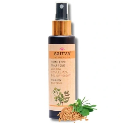 Afbeelding van Sattva Hair &amp; hoofdhuid tonic Fenegriek 100ml stimulerende en versterkende eigenschappen geweldig effect op het remmen van overmatige haaruitval he