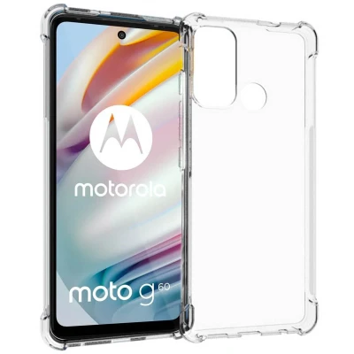 Afbeelding van Motorola Moto G60 Hoesje Siliconen en TPU (zacht) iMoshion Softcase/Backcover Transparant Telefoonhoesje