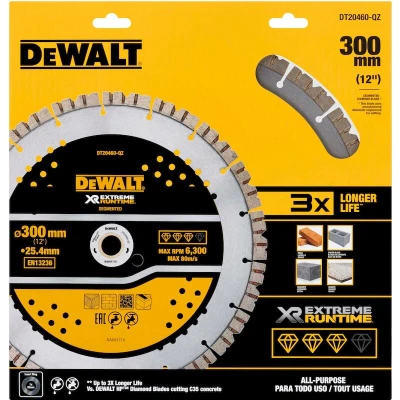 Afbeelding van DeWalt DT20460 QZ Elite Diamantblad Gesegmenteerd 305 mm Extreme Runtime Universeel