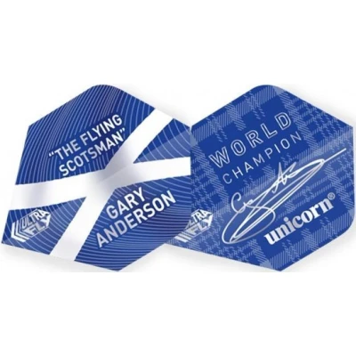Afbeelding van Unicorn Ultrafly 100 Micron Flights Bwing Anderson Blauw 3 Stuks