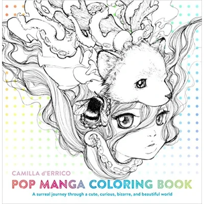 Afbeelding van Pop Manga Coloring Book: a Surreal Journey Through Cute, Curious, Bizarre, and Beautiful World