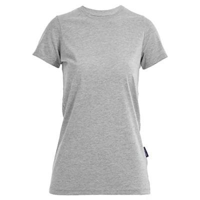 Afbeelding van Damesshirt &#039;Luxury Roundneck Tee&#039; met korte mouwen Grey Melange M