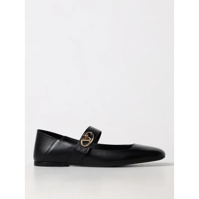 Afbeelding van Rockstud Ballerina Flats Leather Wo Black Ballet