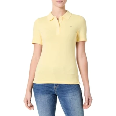 Afbeelding van Tommy Hilfiger Poloshirt, Dames, Maat: Medium, Citronella