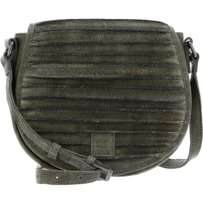 Afbeelding van FREDsBRUDER Leren Schoudertas Riffel Stroll Crossbody Sage Groene