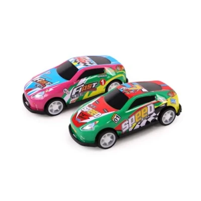 Afbeelding van FLYPOP&#039;S 2 Mini Auto&#039;s DIE CAST 022879 Diverse Kleuren Metaal 1/64 Kinderspeelgoed Cadeau Voertuigen met Vrije Wielen Kermis 6,5 cm Vanaf 3 jaar