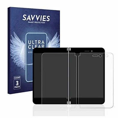 Afbeelding van Savvies Screenprotector voor Microsoft Surface Duo Folie Beschermfolie transparant (6 Stuks)