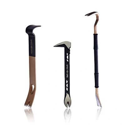 Afbeelding van Spec Ops Gereedschap 10&quot;, 15&quot; &amp; 30&quot; Nail Puller, Flat Pry Bar, Crowbar Tool Set, Koolstofstaal, 3% gedoneerd aan veteranen