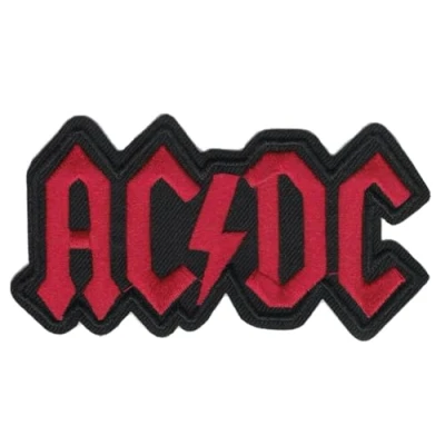 Afbeelding van AC/DC logo rood patch/patch