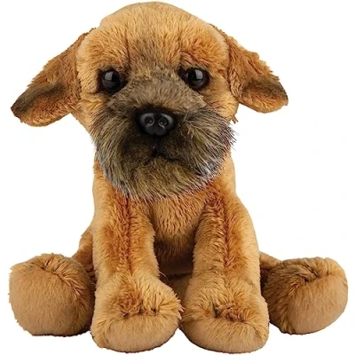 Afbeelding van Pluche knuffel dieren Border Terrier hond 13 cm Speelgoed knuffelbeesten Honden soorten