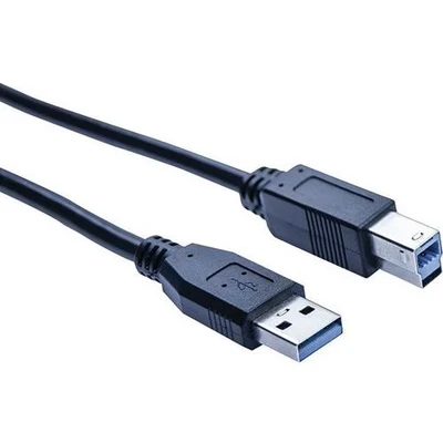 Afbeelding van USB 3.0 kabel type A en B zwart 5,0 m