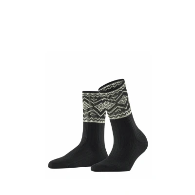 Afbeelding van ESPRIT Dames Sokken Selbu Shimmer W SO katoen patroon 1 paar, zwart (black 3000), 35 38, 38 EU