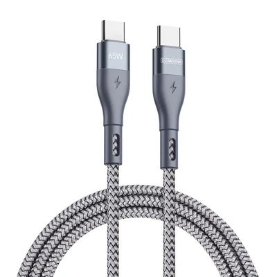 Afbeelding van Duzzona 3.25A USB C naar Kabel met Power Delivery 65W 3M Grijs