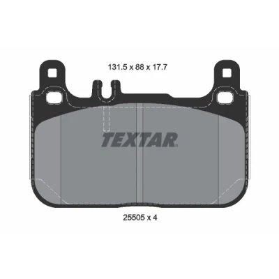 Afbeelding van Textar Remblokset 2550501
