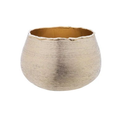Afbeelding van Cosy @ Home Waxinelichthouder goudkleurig aluminium 10 cm
