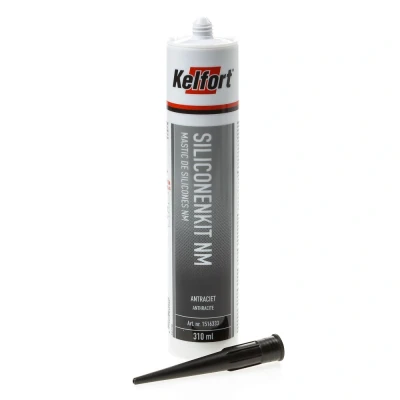 Afbeelding van Kelfort Siliconenkit natuusteen antraciet 310ml