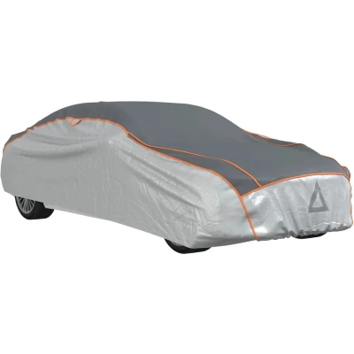 Afbeelding van vidaXL Autohoes voor sedan hagelbescherming XL zilverkleurig en grijs