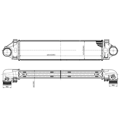 Afbeelding van Intercooler, inlaatluchtkoeler NRF 309064