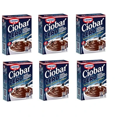 Afbeelding van 3x Cameo Ciobar Zero zonder toevoeging van suiker warme chocolade istant ( 4 x 19 g)