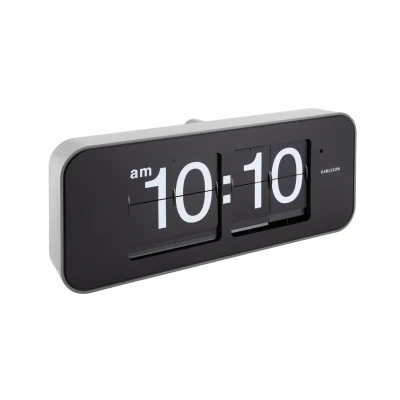Afbeelding van Karlsson Wandklok Wide Flip Zilver