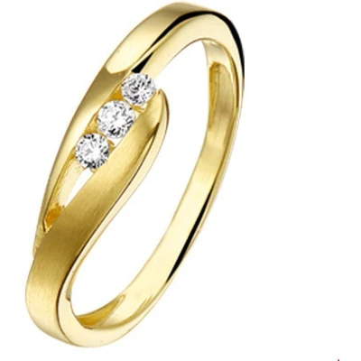 Afbeelding van Ring Zirkonia 14K Geelgoud