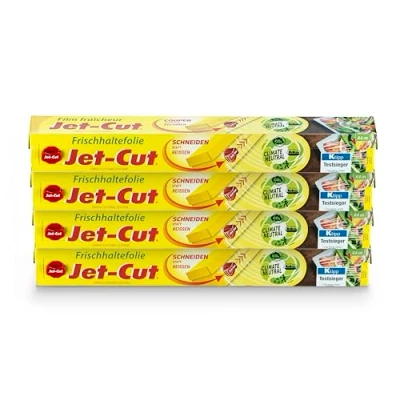 Afbeelding van Jet Cut 251 K Quattro vershoudfolie om te snijden, Consumer 30 cm x 40 m, transparant 4 Stuk