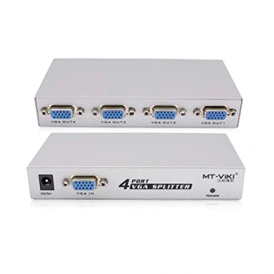 Afbeelding van QiCheng&amp;LYS1 Pc naar 4 Monitore Splitter Box VGA/SVGA LCD CRT Port Video