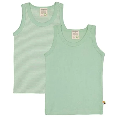 Afbeelding van loud + proud TANK SET Top voor kinderen, Maat: 98/104, Lindgruen