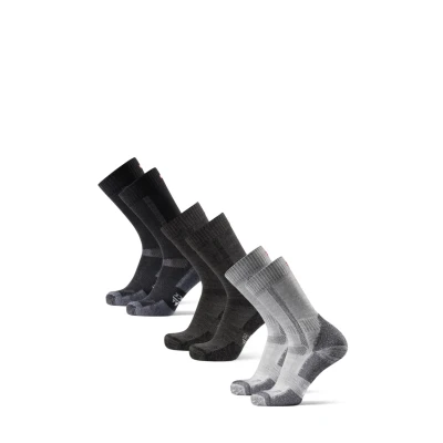 Afbeelding van Danish Endurance Wandelsokken met Merino Wol, Warme Wandelsokken, voor Dames &amp; Heren, 3 paar, Meerkleurig (1xZwart, 1xLicht Grijs, 1xDonker Grijs/Zwart), 39 42