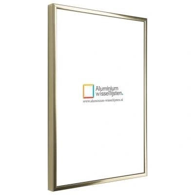Afbeelding van Wissellijst Aluminium Goud 100 x cm