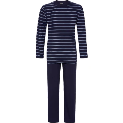 Afbeelding van Gestreepte heren pyjama van Ringella Blauw Maat S