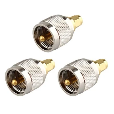 Afbeelding van Jopto 3 STKS RF Coaxiale Connector CB Radio Adapter SMA Mannelijk naar UHF Mannelijke PL259 PL 259 SL16 Rechte Handheld Antenne voor Baofeng Wouxun Kenwood Icom Yaesu