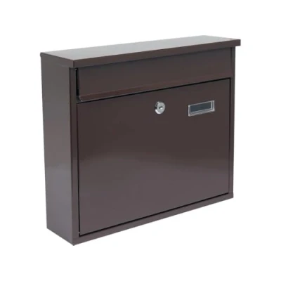 Afbeelding van VOREL Brievenbus met 2 sleutels Bruin 310x360x100 mm