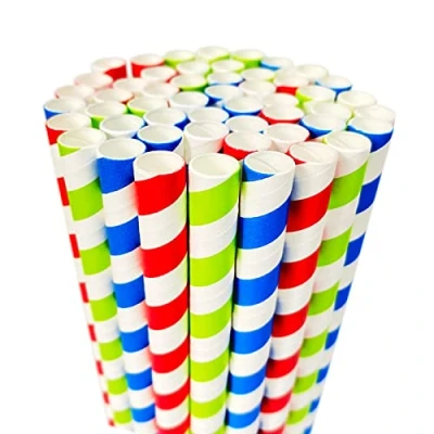 Afbeelding van Milkshakes rietjes, papieren smoothie 9 mm breed, wegwerpbaar, biologisch afbreekbare drinkrietjes voor slushies Bubble Boba Theesap, Jumbo shakes, mouten, bevroren dranken,