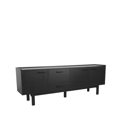 Afbeelding van LABEL51 Dressoir Cali Zwart Eiken Majorr