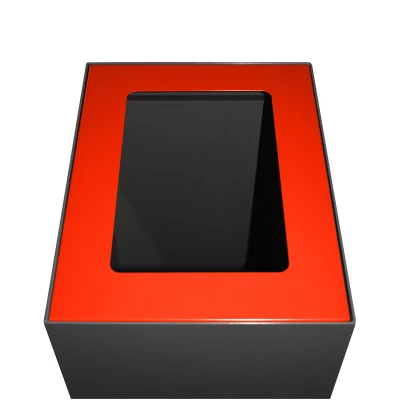 Afbeelding van V part Top Voor Modulaire Afvalbak 60 L, Rood Deksel