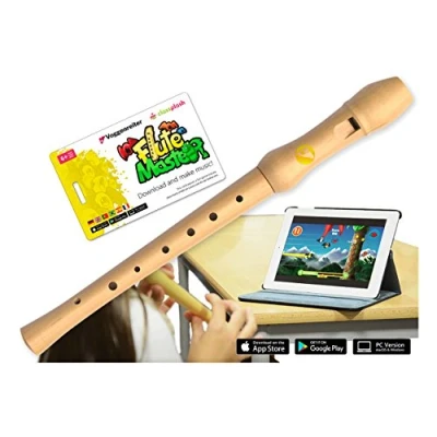 Afbeelding van Voggenreiter 1143 Flute Master (app) met bergahorn blokfluit Duitse boring