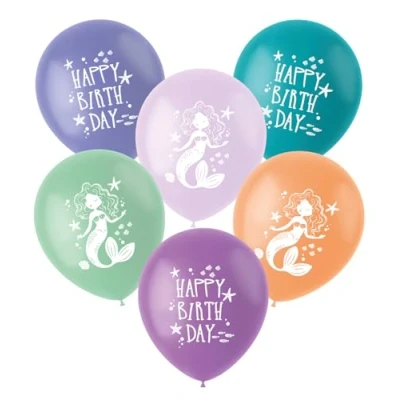 Afbeelding van Mermaid Magic Ballonnen 33cm 6 stuks