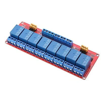 Afbeelding van 8 kanaals relaismodule Relaiskaart met optocoupler Low Level Trigger uitbreidingskaart voor Arduino 5V/12V/24V (24V) Relais