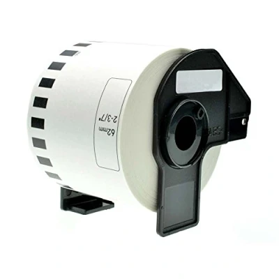 Afbeelding van 1 compatibele rol etiketten ter vervanging van Brother DK 22205 (Labels: Continuos roll, Grootte: 62mm x 30.48m)
