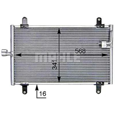 Afbeelding van Mahle Original Airco condensor AC 514 000S