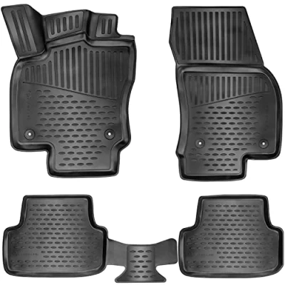 Afbeelding van Design 3D rubberen matten set voor Skoda Scala vanaf 2019 Extra hoge rand van 5 cm