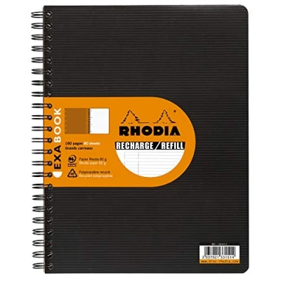 Afbeelding van Rhodia ExaBook Refill A4+ Zwarte lijnen