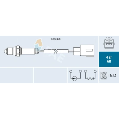 Afbeelding van FAE Lambda sonde 75651