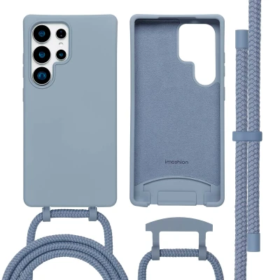 Afbeelding van imoshion Hoesje geschikt voor Samsung Galaxy S25 Ultra Color Backcover met afneembaar koord MagSafe Ash Blue
