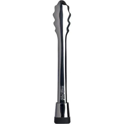 Afbeelding van Mastrad Serveertang Keukentang 28cm glans RVS zwart